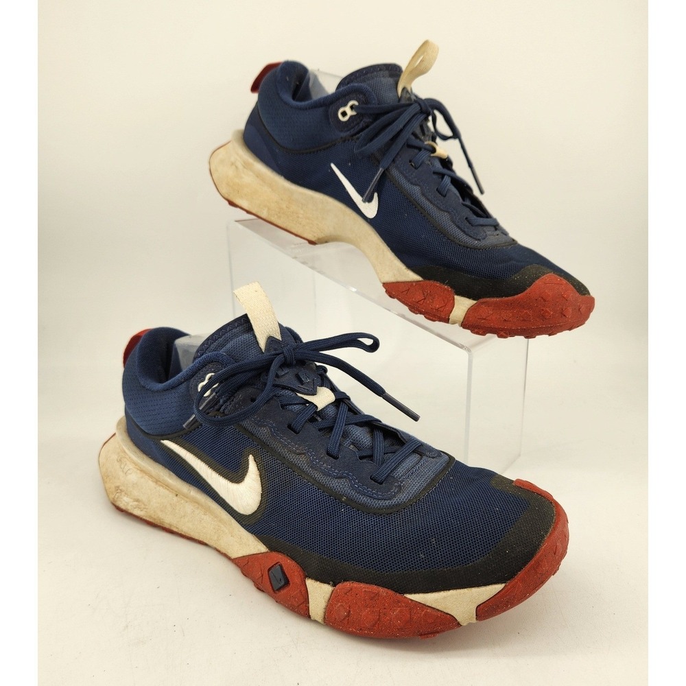 Nike Air Diamond Varsity Turf Men 10.5 Blue Red DZ0502-401 Low Top Running Shoes